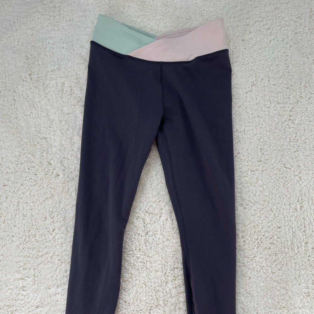 Fabletics Criss-cross Blue Leggings